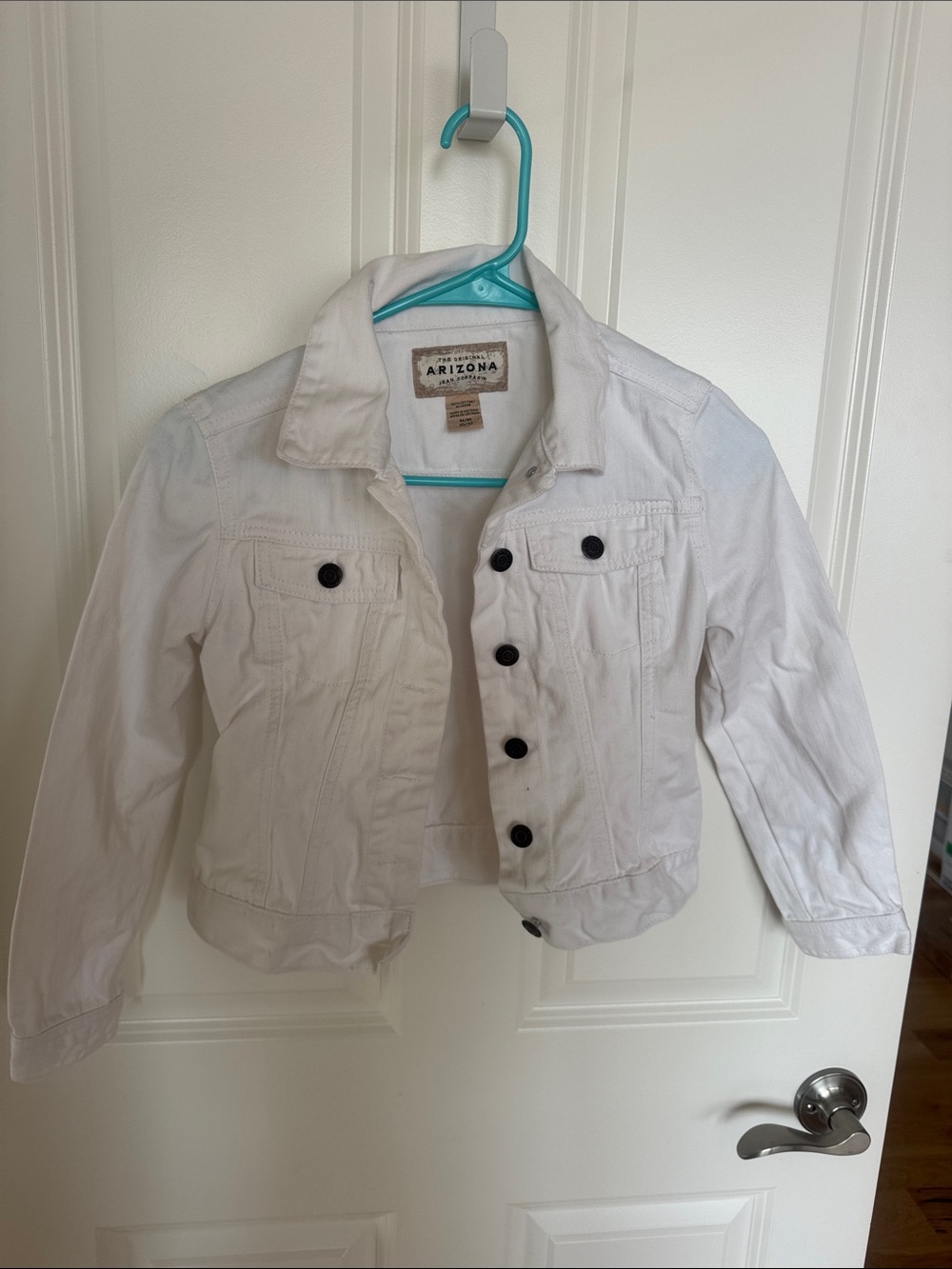 Kid’s White Denim Jean Jacket